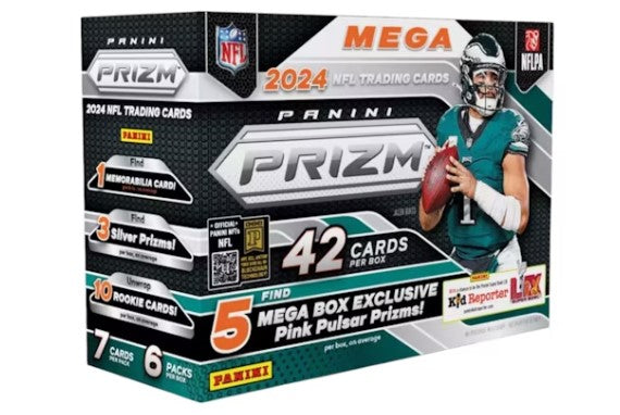 2024 Panini Prizm Football Mega Box - Pink Pulsar Prizms